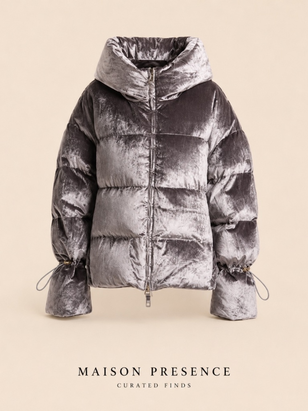 NWT Jet Set down feather ski jacket in velvet grey size 1 (Medium)